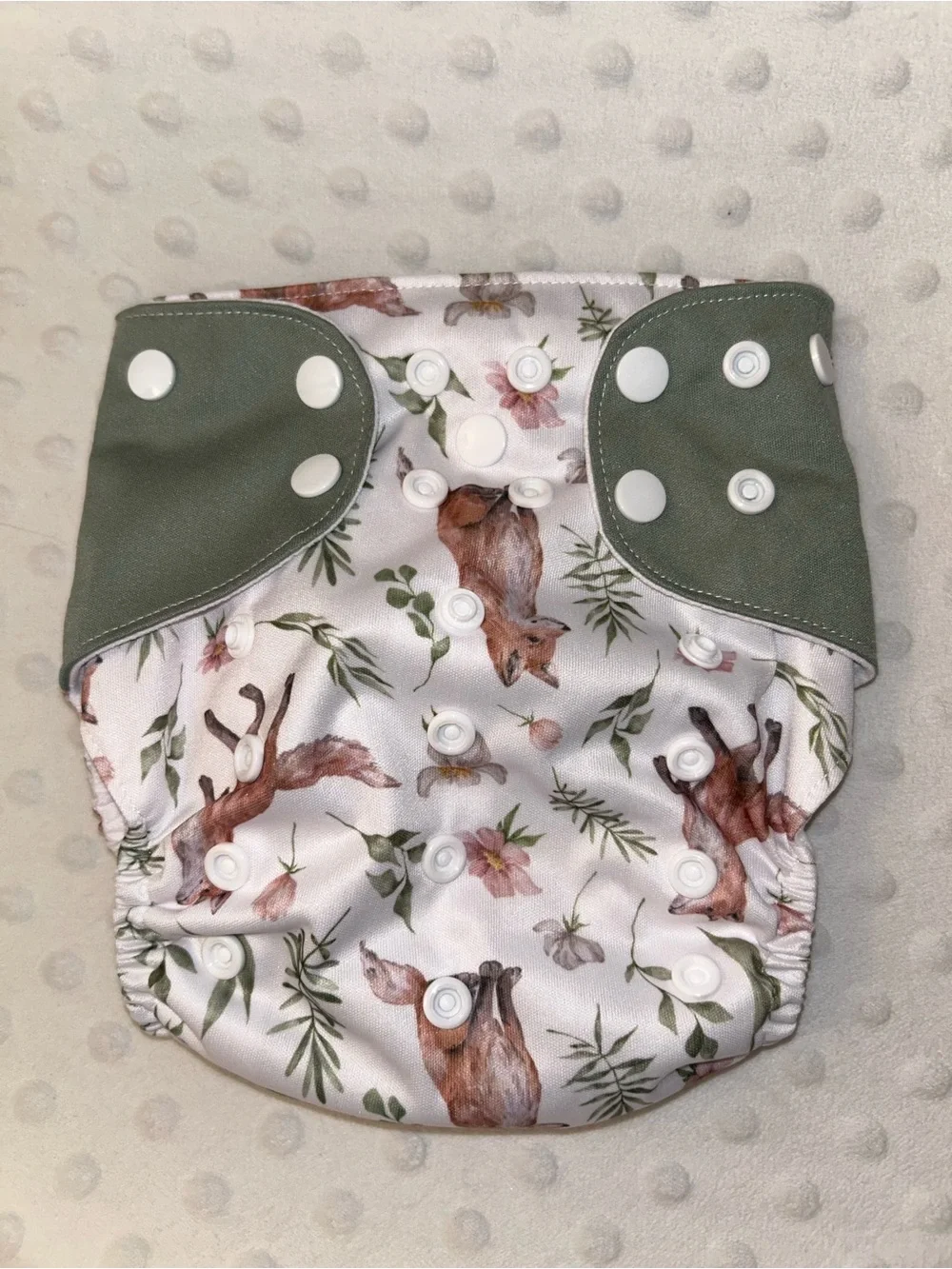 Snap Cloth Diaper Cover with Animal Print